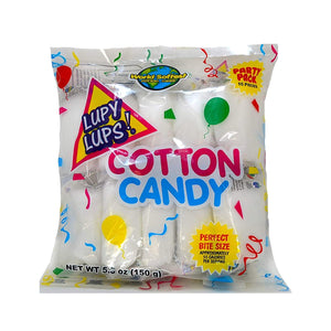 All City Candy Lupy Lups! Cotton Candy White Watermelon Party Pack 5.3 oz. Bag Cotton Candy Lupy Lups For fresh candy and great service, visit www.allcitycandy.com