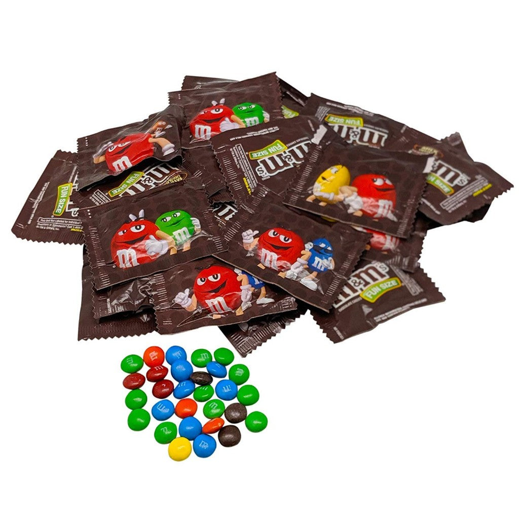 M&M's Milk Chocolate Candy Fun Size Packets Bulk Bags - All City Candy