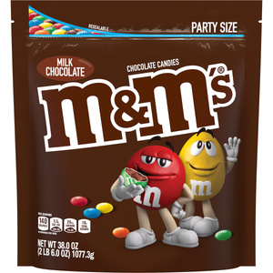 All City Candy M&M's Milk Chocolate Candies Party Size - 38-oz. Resealable Bag Chocolate Mars Chocolate For fresh candy and great service, visit www.allcitycandy.com