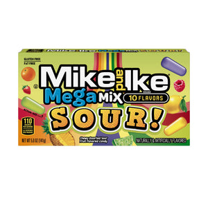 All City Candy Mike and Ike Mega Mix Sour Chewy Candies - 5-oz. Theater Box 1 Box Theater Boxes Just Born Inc For fresh candy and great service, visit www.allcitycandy.com