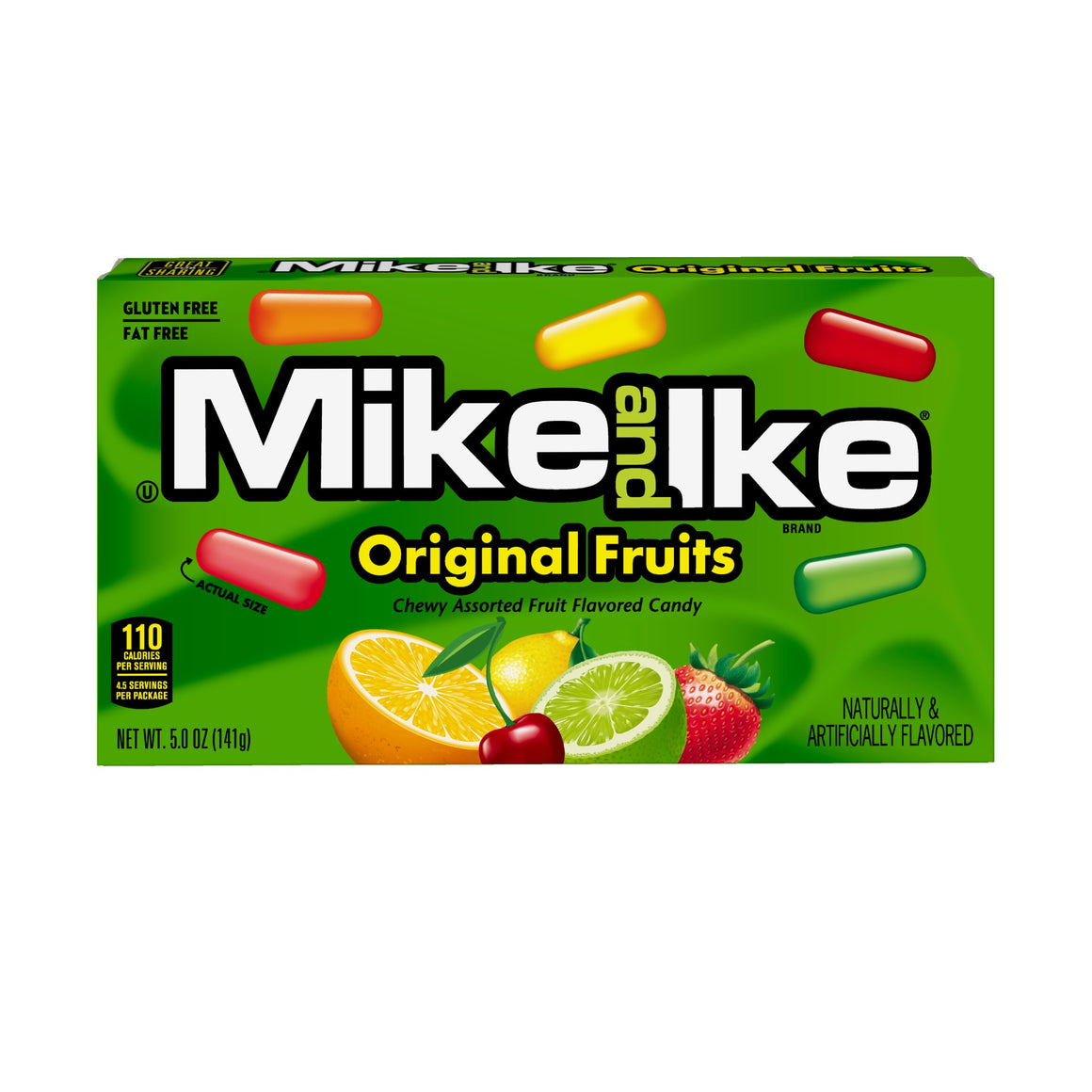 All City Candy Mike and Ike Original Fruits Chewy Candies - 5 oz. Theater Box 1 Box Theater Boxes Just Born Inc For fresh candy and great service, visit www.allcitycandy.com