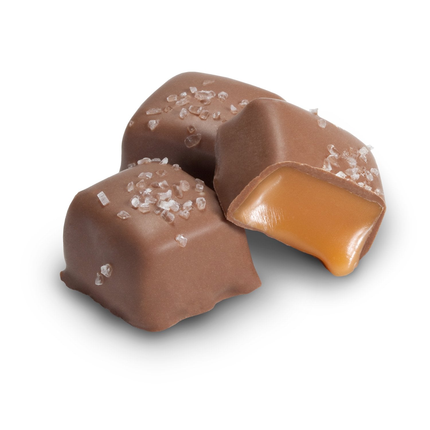 Milk Chocolate Sea Salt Caramels 1 LB Box All City Candy
