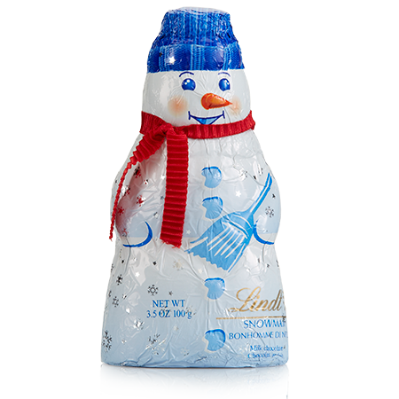 Lindt Christmas Milk Chocolate Snowman - 3.5 oz.
