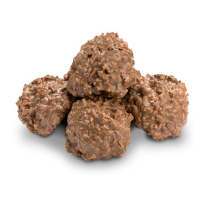 All City Candy Milk Chocolate Toasted Coconut Haystacks - 1 LB Box Chocolate Albanese Confectionery For fresh candy and great service, visit www.allcitycandy.com