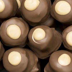 All City Candy Milk Chocolate Peanut Butter Buckeyes - 1 LB Box Chocolate Albanese Confectionery For fresh candy and great service, visit www.allcitycandy.com