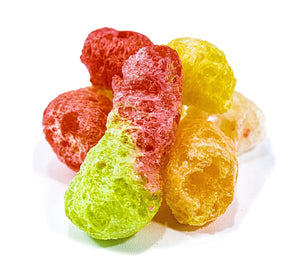 Frigglers Freeze-Dried Mini Assorted Gummi Worms 1.8 oz - For fresh candy and great service, visit www.allcitycandy.com