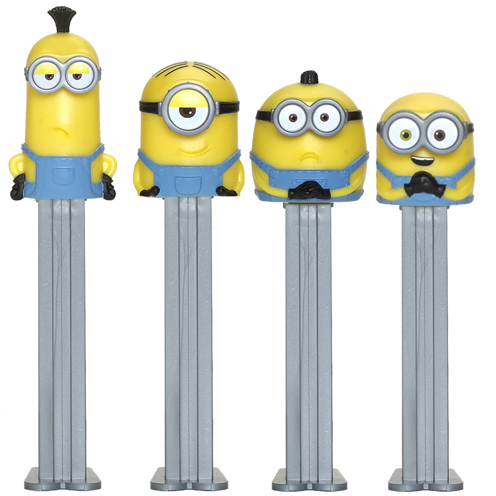 All City Candy PEZ Despicable Me Collection Candy Dispenser - 1-Piece Blister Pack PEZ Candy For fresh candy and great service, visit www.allcitycandy.com