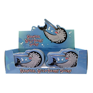 Narwhal Wild Berry Sours Candy - 1.2-oz. Tin