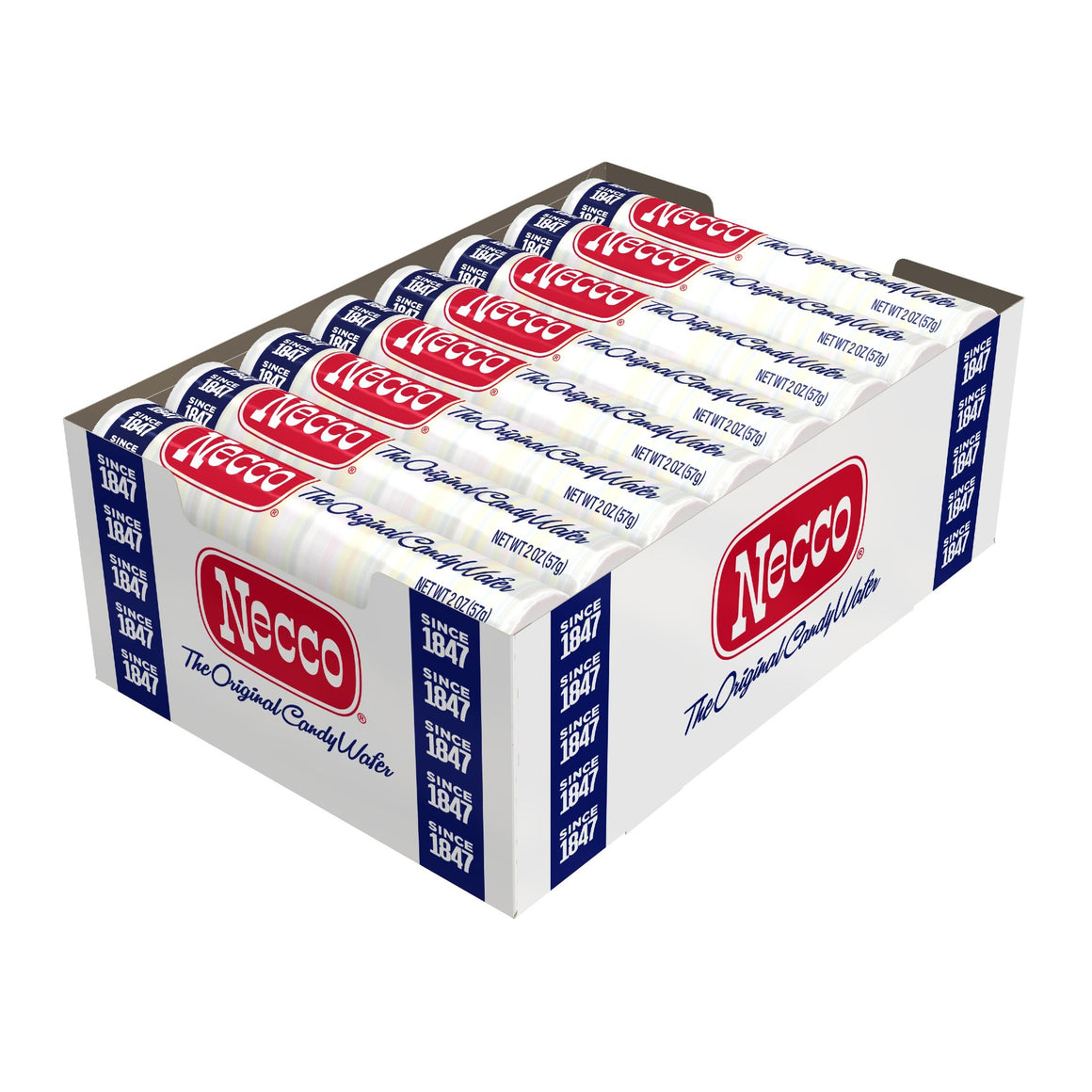 All City Candy Necco Wafers Assorted Flavors - 2-oz. Roll 1 Roll Hard Necco For fresh candy and great service, visit www.allcitycandy.com