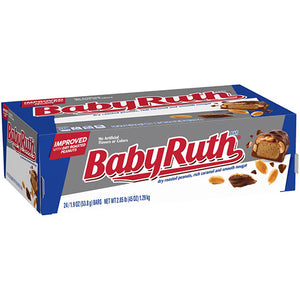 All City Candy Baby Ruth Candy Bar 1.9 oz. Case of 24 Ferrero For fresh candy and great service, visit www.allcitycandy.com