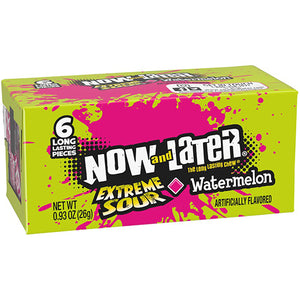 Now and Later Extreme Sour Watermelon Fruit Chews