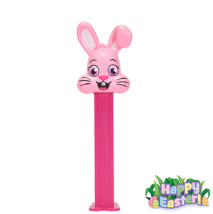 All City Candy PEZ Easter Collection Candy Dispenser - 1 Piece Blister Pack Pink Bunny Easter PEZ Candy For fresh candy and great service, visit www.allcitycandy.com