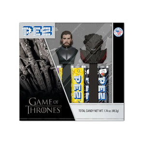 All City Candy PEZ - Game of Thrones Twin Pack 1.74 oz. Jon Snow & Drogon Novelty PEZ Candy For fresh candy and great service, visit www.allcitycandy.com