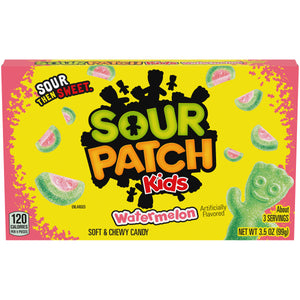 All City Candy Sour Patch Watermelon Soft & Chewy Candy - 3.5 oz. Theater Box Theater Boxes Mondelez International 1 Box For fresh candy and great service, visit www.allcitycandy.com