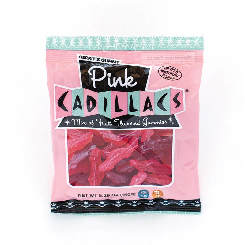 Pink Cadillacs Gummi Candy 5.2 oz. Bag All City Candy
