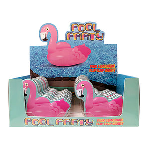 All City Candy Pool Party Flamingo Strawberry Lemonade Candies - .6-oz. Tin Case of 12 Novelty Boston America For fresh candy and great service, visit www.allcitycandy.com