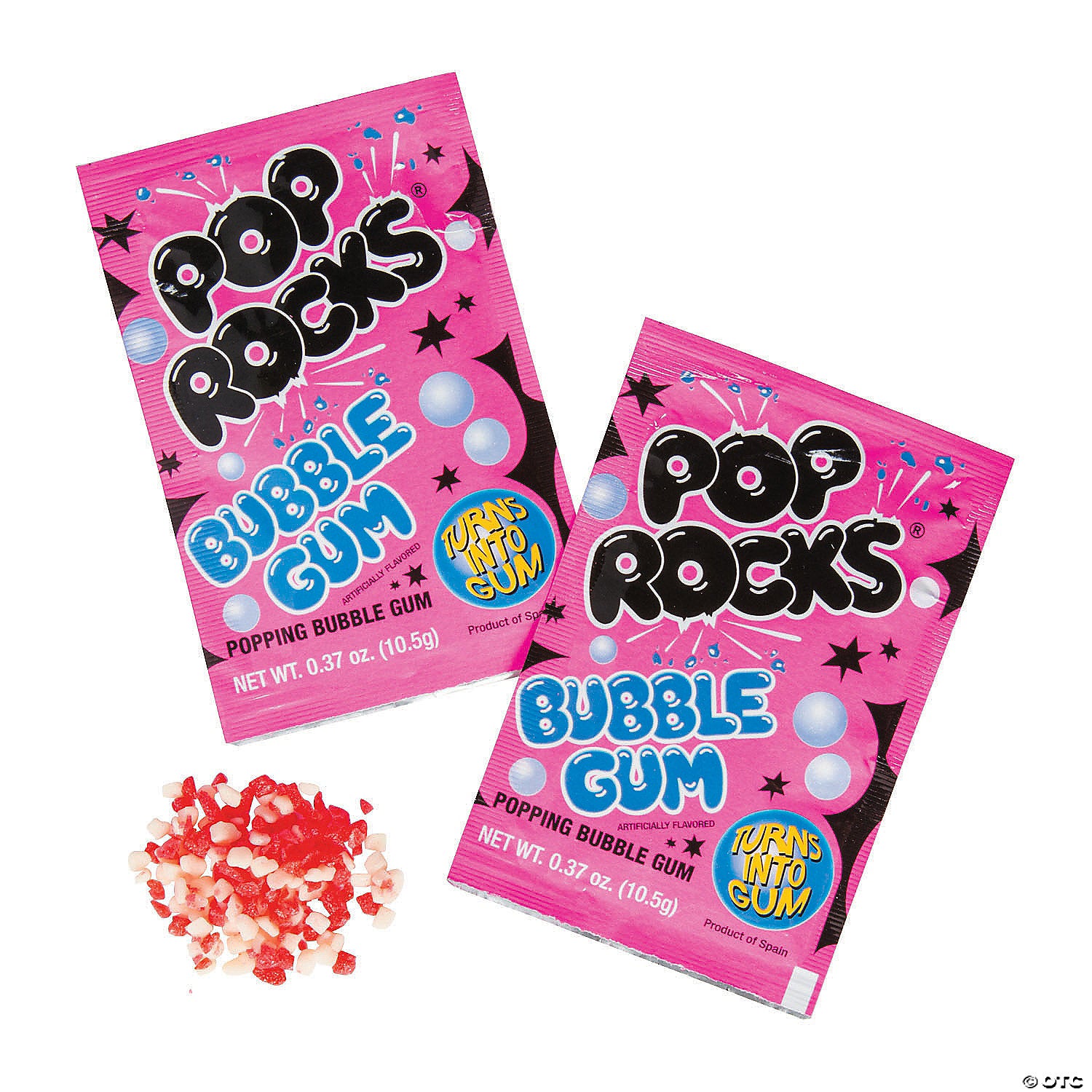 Pock Rocks Candy Pop Rocks Bubble Gum Popping Gum - .33-oz. Package - All City Candy