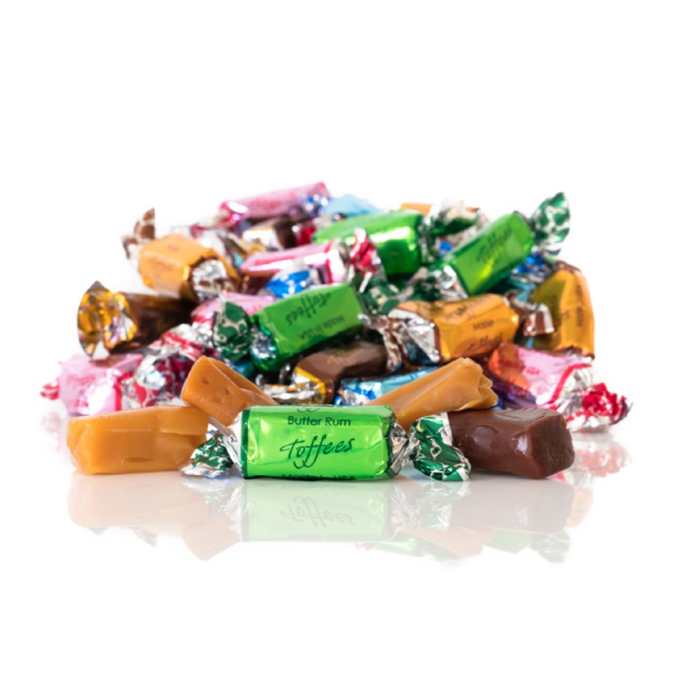 Primrose Assorted Wrapped Toffees 3 lb. Bulk Bag