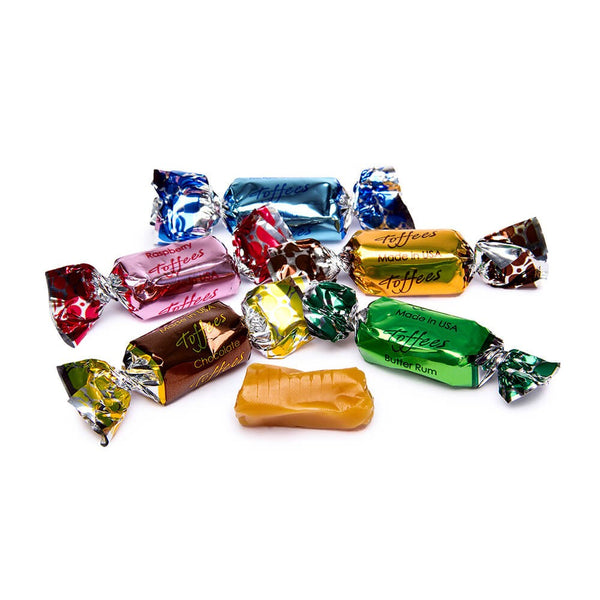 Primrose Assorted Wrapped Toffees 3 lb. Bulk Bag - All City Candy