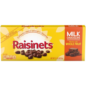 All City Candy Raisinets Milk Chocolate Covered Raisins - 3.1 oz. Theater Box Ferrara Candy Company For fresh candy and great service, visit www.allcitycandy.com