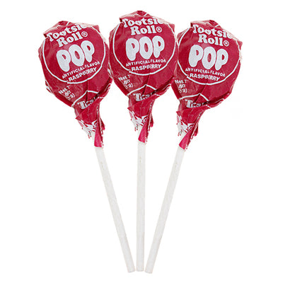 Raspberry Tootsie Pops - 2 LB Bulk Bag - All City Candy