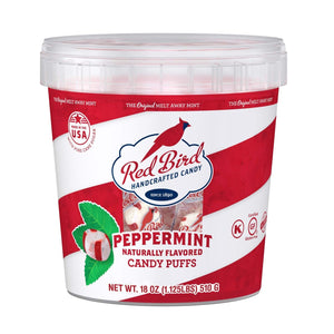 All City Candy Piedmont Red Bird Soft Peppermint Puffs 18 oz. Tub Mints Piedmont Candy Company For fresh candy and great service, visit www.allcitycandy.com