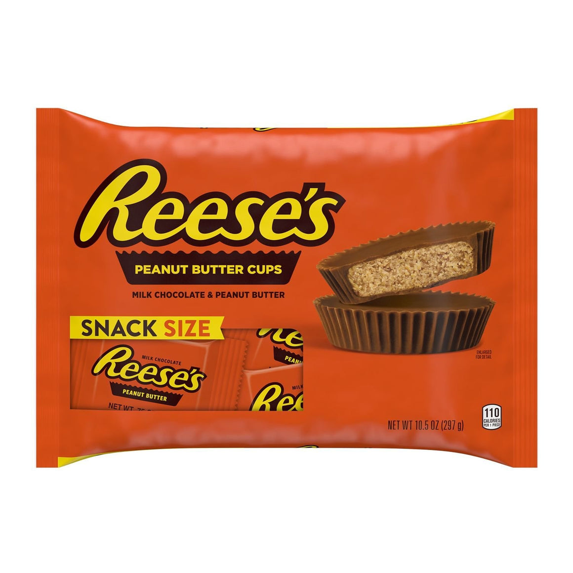 All City Candy Reese's Peanut Butter Cups Snack Size - 10.5-oz. Bag Candy Bars Hershey's For fresh candy and great service, visit www.allcitycandy.com