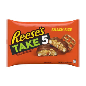 All City Candy Reese's Take 5 Snack Size Candy Bars - 11.25-oz. Bag Candy Bars Hershey's For fresh candy and great service, visit www.allcitycandy.com
