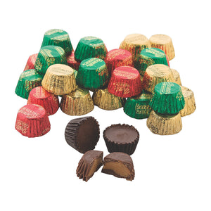 All City Candy Reese's Peanut Butter Cups Miniatures Christmas Colors - 3 LB Bulk Bag Christmas Hershey's For fresh candy and great service, visit www.allcitycandy.com