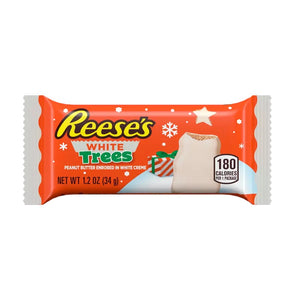 All City Candy Reese's White Peanut Butter Trees 1.2 oz. 1 Bar Christmas Hershey's For fresh candy and great service, visit www.allcitycandy.com