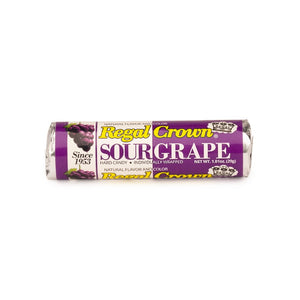 All City Candy Regal Crown Sour Grape 1.01 oz. Rolls 1 Roll Hard Candy Iconic Candy For fresh candy and great service, visit www.allcitycandy.com