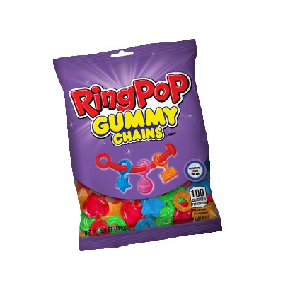All City Candy Ring Pop Gummy Chains 5.0 oz. Bag Gummi Bazooka Candy Brands For fresh candy and great service, visit www.allcitycandy.com
