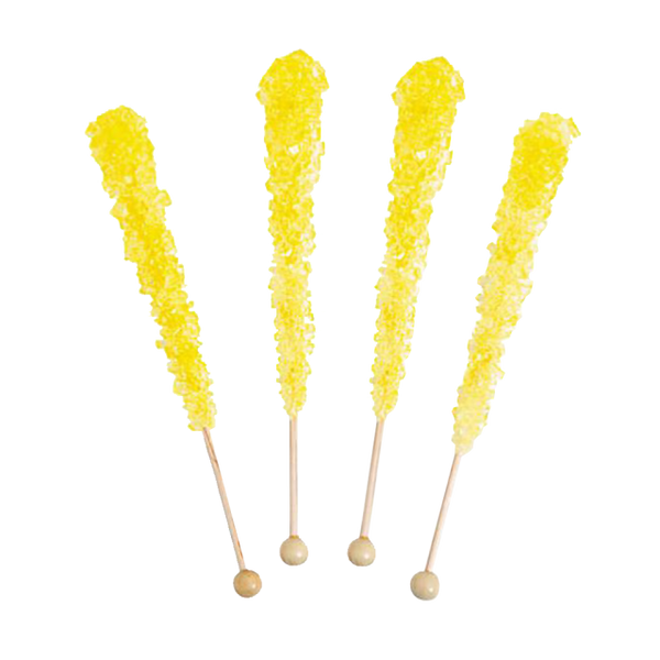 Candy Rocks Rasta Banana Yellow Banana Flavored Rock Candy Crystal Sticks - Tub of 36 - All City ...