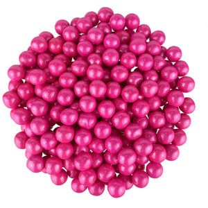All City Candy Shimmer Bright Pink Sixlets Chocolate Candies - 2 LB Bulk Bag Bulk Unwrapped SweetWorks For fresh candy and great service, visit www.allcitycandy.com