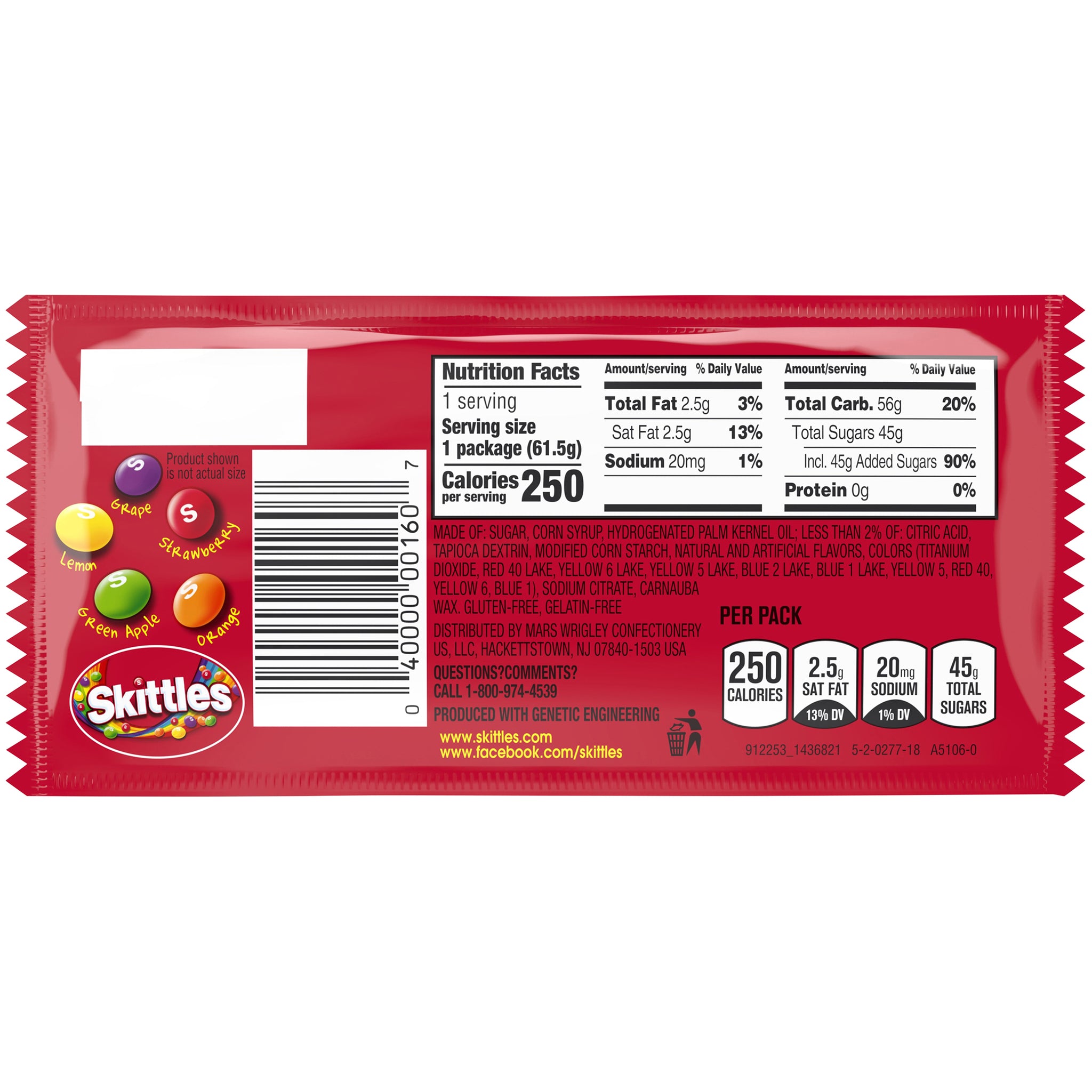 Skittles Original Bite Size Candies - 2.17-oz. Bag - All City Candy