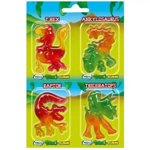 All City CandyVidal Dino Gummi 4 pack Assortment Gummi Vidal Candies For fresh candy and great service, visit www.allcitycandy.com