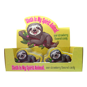 All City Candy Sloth Is My Spirit Animal Strawberry Candies - 1-oz. Case of 12 Novelty Boston America For fresh candy and great service, visit www.allcitycandy.com