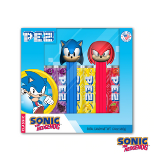 All City Candy PEZ - Sonic the Hedgehog Gift Set Sonic & Knuckles Novelty PEZ Candy For fresh candy and great service, visit www.allcitycandy.com