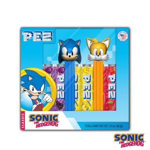 All City Candy PEZ - Sonic the Hedgehog Gift Set Sonic & Tails Novelty PEZ Candy For fresh candy and great service, visit www.allcitycandy.com