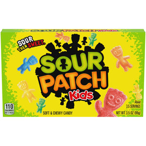 All City Candy Sour Patch Kids Soft & Chewy Candy - 3.5 oz. Theater Box Theater Boxes Mondelez International 1 Box For fresh candy and great service, visit www.allcitycandy.com