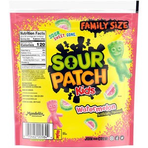 All City Candy Sour Patch Kids Watermelon Soft & Chewy Candy Family Size - 1.8 LB Resealable Bag Sour Mondelez International For fresh candy and great service, visit www.allcitycandy.com