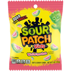 All City Candy Sour Patch Watermelon Soft & Chewy Candy - 5-oz. Bag Sour Mondelez International For fresh candy and great service, visit www.allcitycandy.com