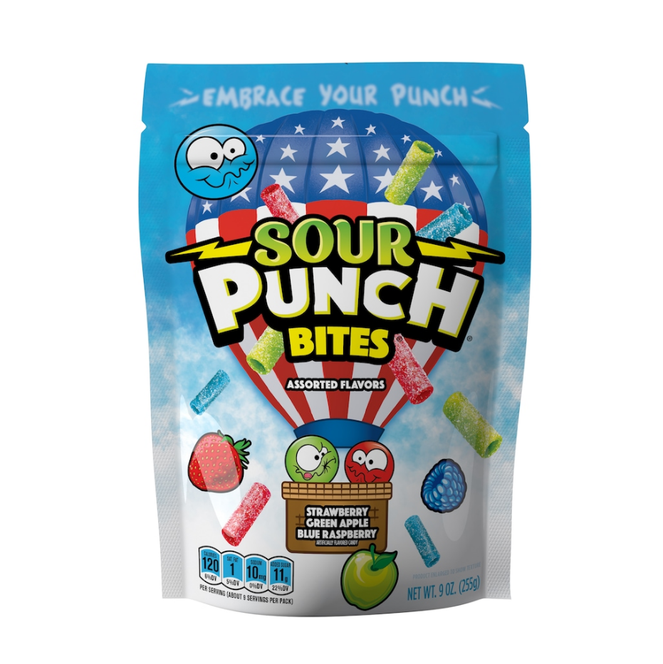 Sour Punch Americana Bites 9 oz. Bag All City Candy