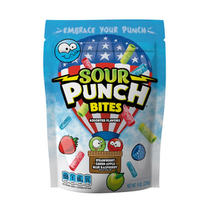 All City Candy Sour Punch Bites Americana 9 oz. Bag Sour American Licorice Company For fresh candy and great service, visit www.allcitycandy.com
