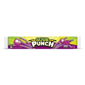 All City Candy Sour Punch Grape Straws 2 oz. Tray 1 Pack Sour American Licorice Company For fresh candy and great service, visit www.allcitycandy.com