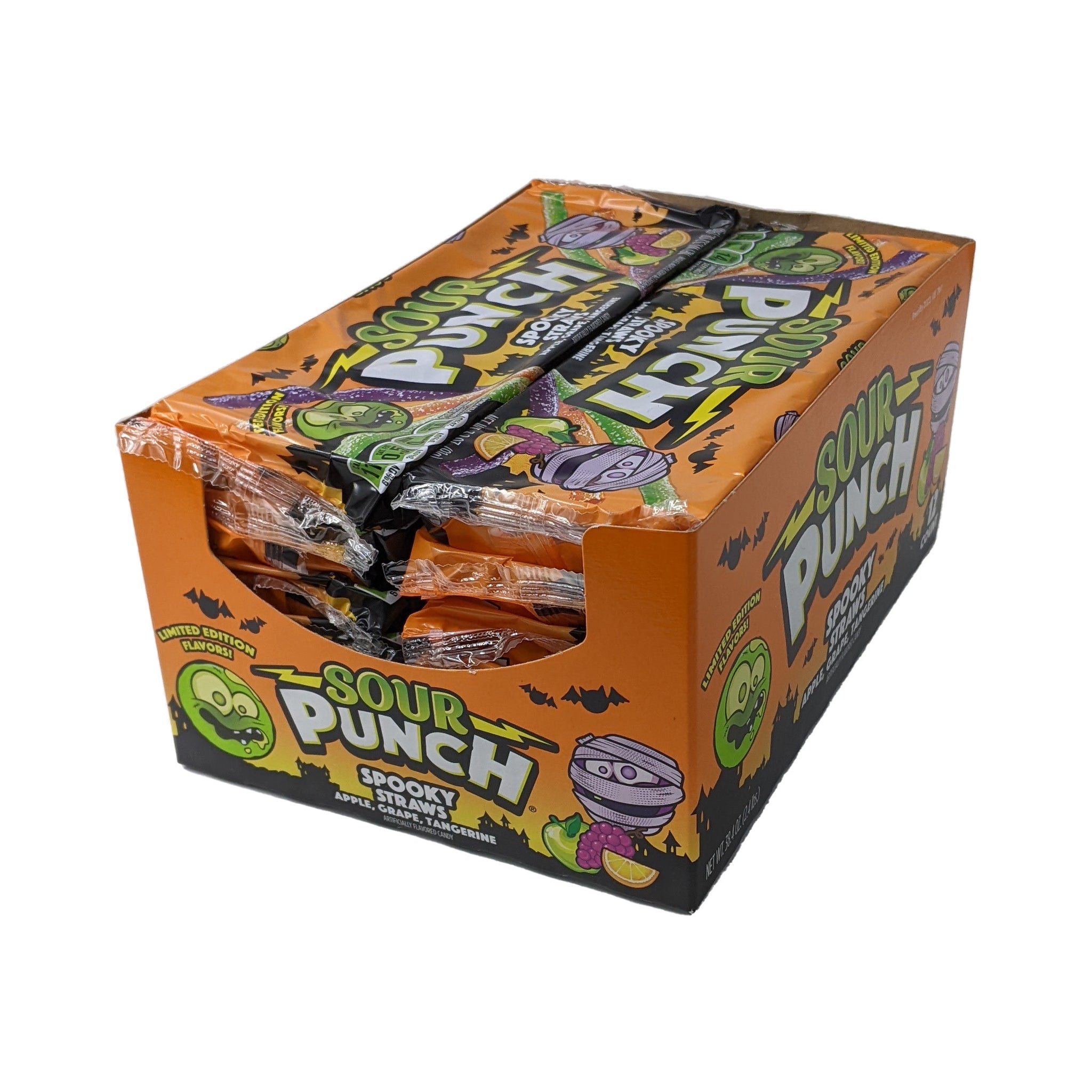 Sour Punch Halloween Spooky Straws 3.2 oz. Tray - All City Candy
