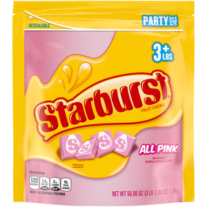 All City Candy Starburst All Pink Strawberry Fruit Chews Party Size - 50-oz. Bag Wrigley For fresh candy and great service, visit www.allcitycandy.com