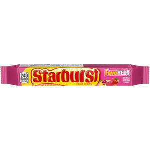 All City Candy Starburst Fruit Chews FaveREDS - 2.07-oz. Bar Chewy Wrigley 1 Bar For fresh candy and great service, visit www.allcitycandy.com