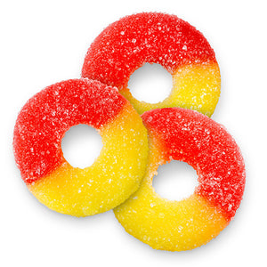 All City Candy Strawberry Banana Gummi Rings - Bulk Bags Albanese Confectionery For fresh candy and great service, visit www.allcitycandy.com
