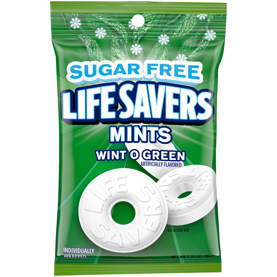 All City Candy Life Savers Sugar Free Mints Wint O Green - 2.75-oz. Bag Hard Wrigley For fresh candy and great service, visit www.allcitycandy.com